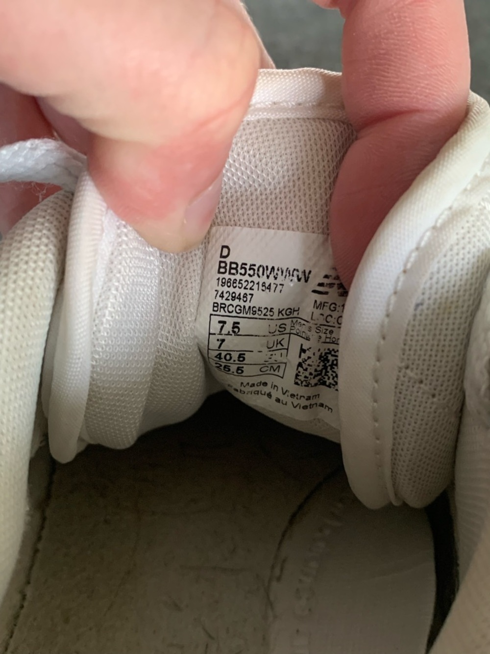 Men’s New Balance 550 sneakers size 7.5 - Picture 8 of 8